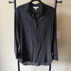 Banana Republic 100% silk Classic Black Shirt